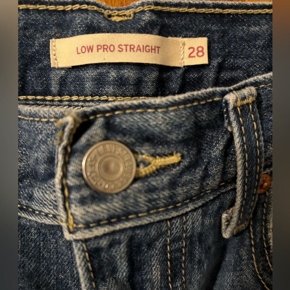 Distressed Blue Jeans - Picture 5 of 11